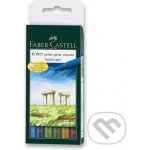 Faber-Castell 6710 Pitt Artist Pen Brush přírodní odstíny 6 ks – Zboží Mobilmania