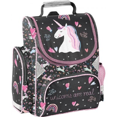 Paso aktovka Jednorožec Unicorn Are Real Černá/Růžová – Zboží Mobilmania