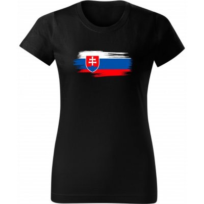 Trikíto dámské tričko Vlajka Slovenska Bílá – Zboží Dáma