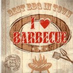 Ubrousek 33x33 cm BARBECUE – Zboží Dáma