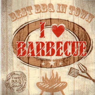 Ubrousek 33x33 cm BARBECUE – Zboží Dáma