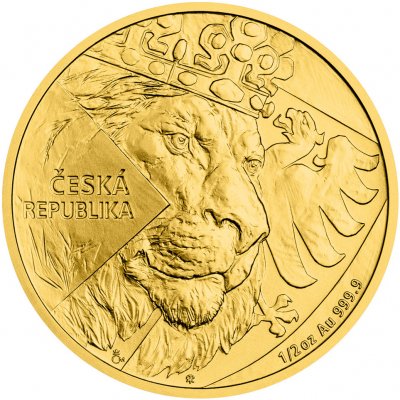 Česká mincovna Zlatá mince Český lev 2024 stand 1/2 oz – Sleviste.cz