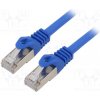 síťový kabel Gembird PP6A-LSZHCU-B-10M Patch, S/FTP, 6a, drát, Cu, LSZH, 10m, modrý