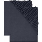 Livarno home žerzej prostěradlo prostěradel 2ks tmavě modré 90-100x200 – Zboží Dáma