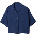 GAP V-CROPPED dámská košile tmavě modrá – Zboží Mobilmania