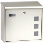 Nerezová schránka s okénky z matného plexiskla umožňující částečný průhled do jejího vnitřku a zadním vhozem. RICHTER BK.703.G. – Hledejceny.cz