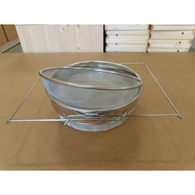 Cedník síto na med, nerezové 24 CM s úchyty / obě síta vypouklé – Sleviste.cz