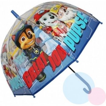 Dětský průhledný deštník Paw patrol tlapková patrola