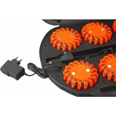 LED výstražné světlo 16LED, oranžové, set 6ks, WL-H02SET6ORA – Sleviste.cz
