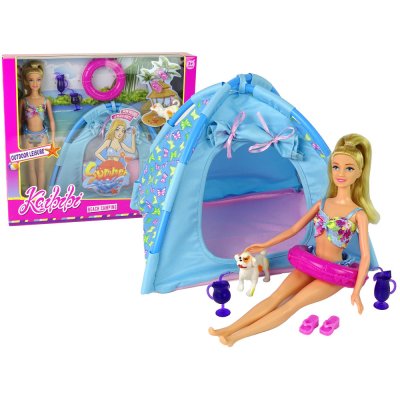 Lean Toys Sada panenky s campingovým vybavením – Zboží Mobilmania