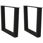 Omaxi 957970 Nohy konferenčního stolku ve tvaru V 2 ks černé 60 x 42-43,3 cm ocel – Sleviste.cz