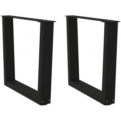 Omaxi 957970 Nohy konferenčního stolku ve tvaru V 2 ks černé 60 x 42-43,3 cm ocel – Sleviste.cz