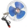 Ventilátor do auta otočný kovový 8'' 12V pevná montáž