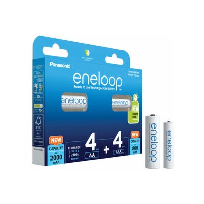 Panasonic Eneloop Combipack AA 4ks, AAA 4ks KJMCDE44E – Zbozi.Blesk.cz