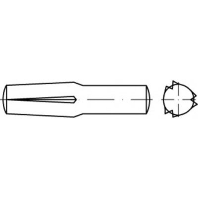TOOLCRAFT TO-5437779 násuvný rýhovaný kolík 1.5 mm ocel 250 ks – Hledejceny.cz