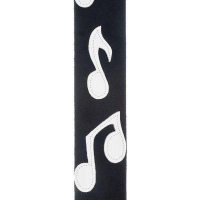 D'Addario Icon Collection Leather Guitar Strap, Note – Zboží Mobilmania