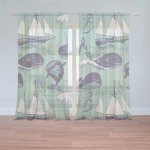 Sablio Záclony Velryby: 2ks 150x250cm – Hledejceny.cz