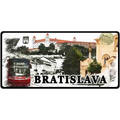 Mesto Bratislava 2 - ceduľa 30cm x 20cm Plechová tabuľa – Sleviste.cz