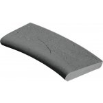 Bazénový lem Presbeton Borneo oblouk R 0,5 550/379x220x55/47 mm reliéfní černý – Hledejceny.cz