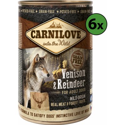 Carnilove Wild Meat Venison & Reindeer 6 x 400 g