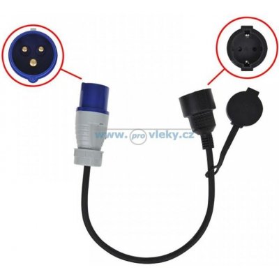 Tanatech Adaptér vidlice CEE na zásuvku Schuko 16A – Zboží Mobilmania