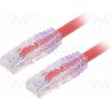 síťový kabel Panduit UTP6AX0.5MRD Patch, TX6A™ 10Gig,U/UTP; 6a; drát; Cu; PVC; 0,5m, červený