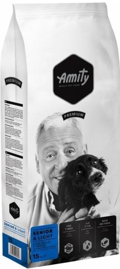 Amity premium dog Senior & light 2 x 15 kg