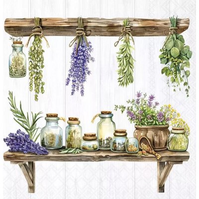 Ambiente Europe BV Ubrousek 33x33cm Bylinková kuchyně – Zboží Dáma