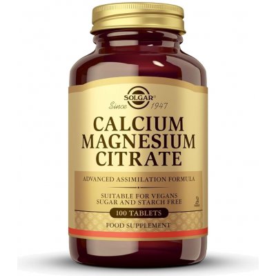 Solgar Calcium Magnesium Citrate Vápník a hořčík 100 tablet – Hledejceny.cz