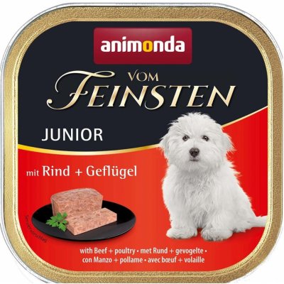 Animonda Vom Feinsten Junior Dog hovězí a drůbeží 150 g – Sleviste.cz