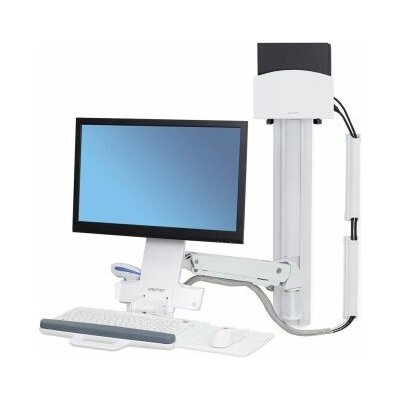 ERGOTRON StyleViewR Sit-Stand Combo System, držák LCD, klávesnice+ myš,scanner,malé PC, bí (45-273-216) – Sleviste.cz