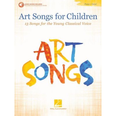 Art Songs For Children noty na zpěv, klavír + audio