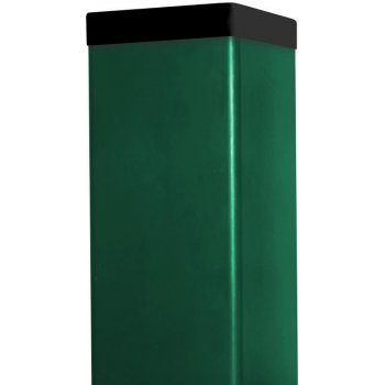 Zelený sloupek DAMIPLAST® 65x65 s krytkou, pozinkovaný a poplastovaný 60/60/1,5 mm, délka 6000mm Délka v mm: 2600