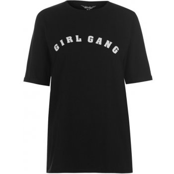 Golddigga Roll Sleeve T Shirt Ladies Girl Gang