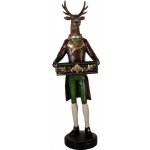 Clayre & Eef Hnědá veliká dekorace jelen Deer s truhlou - 32*31*96 cm - Clayre & Eef – Hledejceny.cz