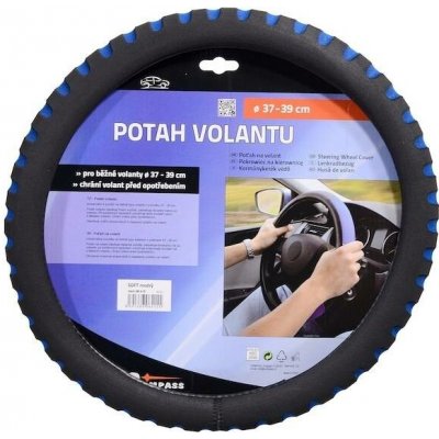 Compass Univerzální pěnový potah na volant SOFT 37 - 39 cm - modrý - | Zboží Auto