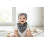 Dětský bavlněný šátek antracit melanž – Hledejceny.cz