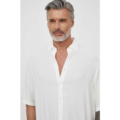 Armani Exchange pánská košile relaxed s klasickým límcem 3DZC01.ZN3UZ bílá – Zboží Mobilmania