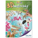 3D omalovánky Chobotnice opice,plameňák A4 138468 – Zboží Mobilmania