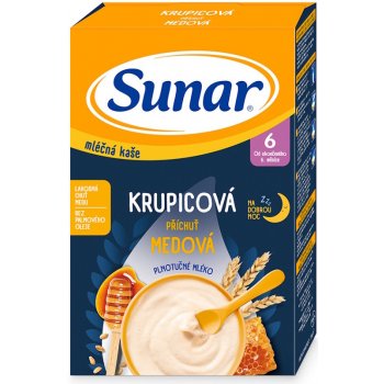 Sunar Ml.krupicová kaše Medová na dobrou noc 210 g