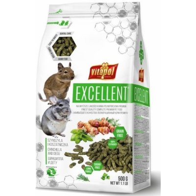 VITAPOL Excelentní krmivo Činčila a Pískomil 0,5 kg – Zboží Mobilmania