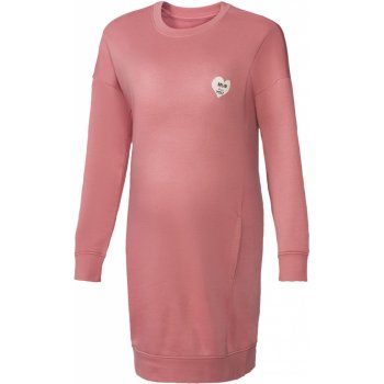 esmara dámské těhotenské teplákové šaty růžová