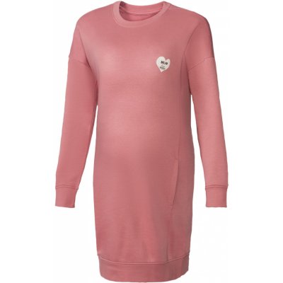 esmara dámské těhotenské teplákové šaty růžová