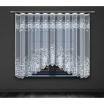 Dekorační žakárová záclona s řasící páskou FAITH 170 bílá 300x170 cm MyBestHome – Zboží Mobilmania