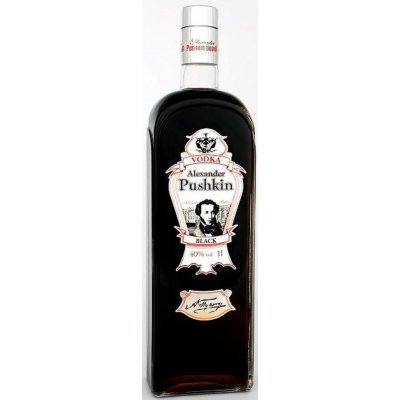 Alexander Pushkin Vodka Alexander Pushkin Black 40% 1 l (holá láhev)