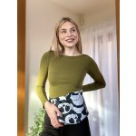 VFstyle nahřívací polštářek bederní s pohankovými slupkami 50x20 cm Panda – Zboží Dáma