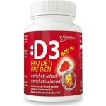 Nutricius Vitamín D3 400IU pro děti jahoda 30 tablet – Hledejceny.cz