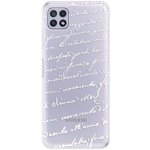 Odolné silikonové pouzdro iSaprio - Handwriting 01 - white - Samsung Galaxy A22 5G – Zboží Živě
