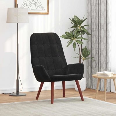 VidaXL 327661 relaxační černé samet – Zboží Dáma