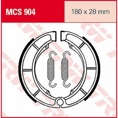 MCS904 TRW Sada brzdových čelistí – Zboží Mobilmania